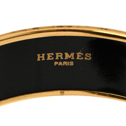 Hermes Enamel Printed Wide Galop Volant Bracelet 70 Creme 4 of 6