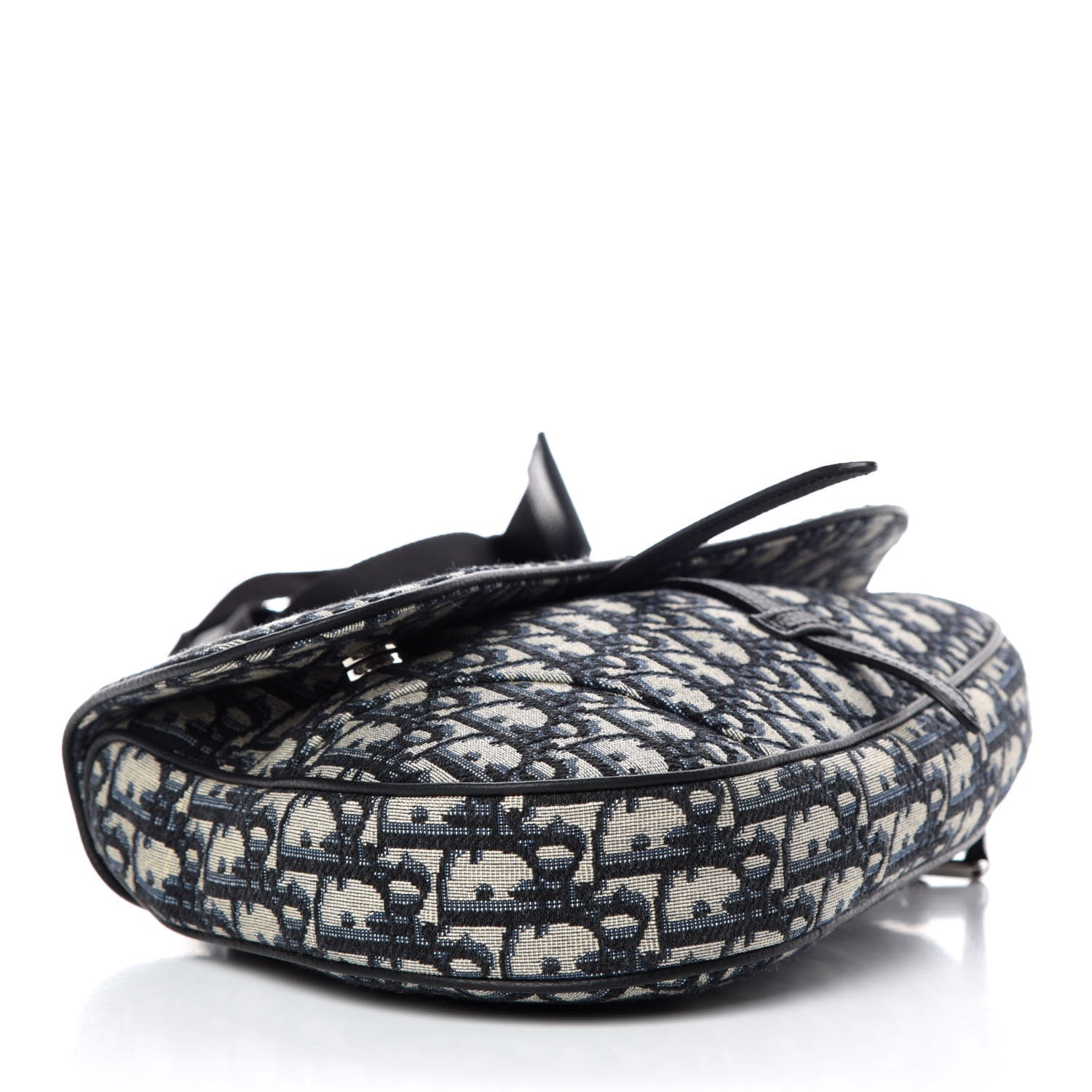 Christian Dior Oblique Saddle Bag Blue 4 of 8