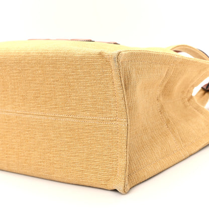 Celine Canvas Calfskin Triomphe Large Cabas Thais Natural Tan 10 of 10