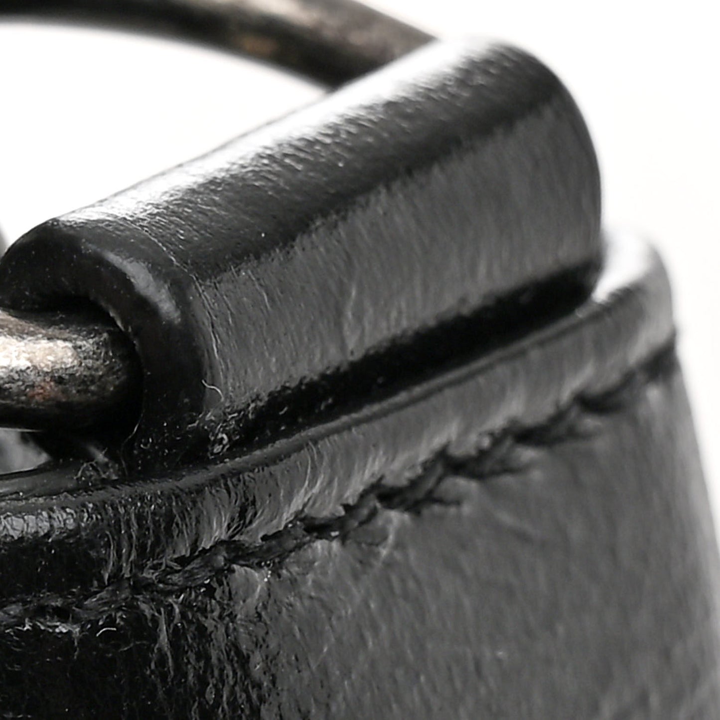 Crinkled Calfskin Matelasse Monogram Large Niki Chain Satchel Black