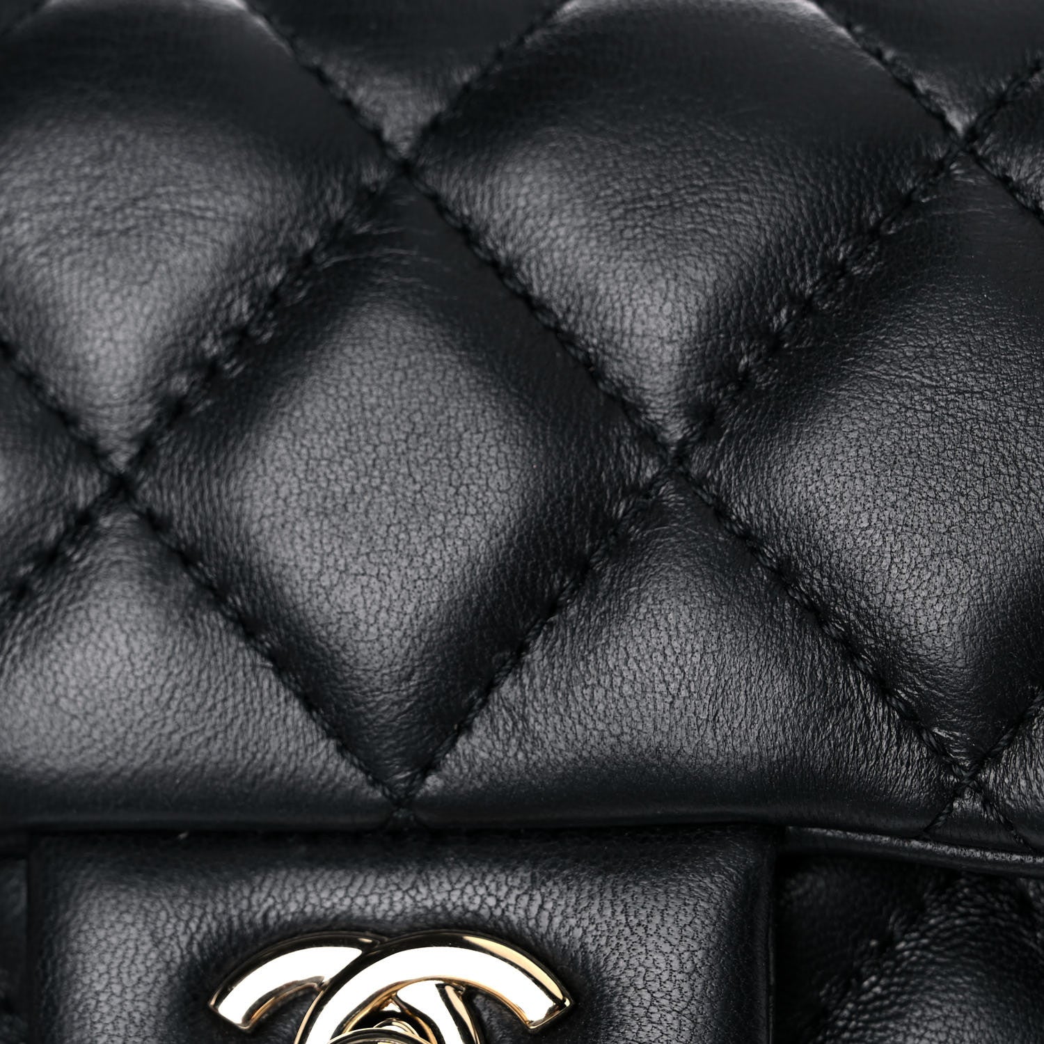 Chanel Lambskin Quilted Mini My Precious Flap Black 10 of 12