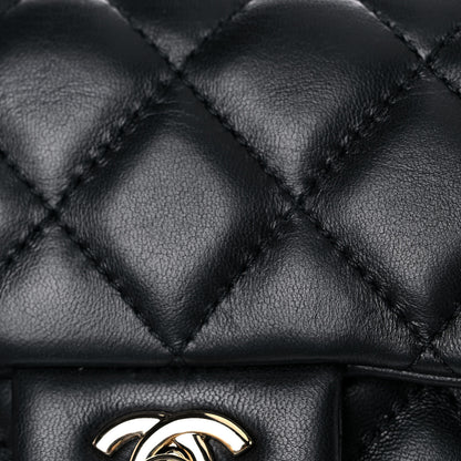 Chanel Lambskin Quilted Mini My Precious Flap Black 10 of 12