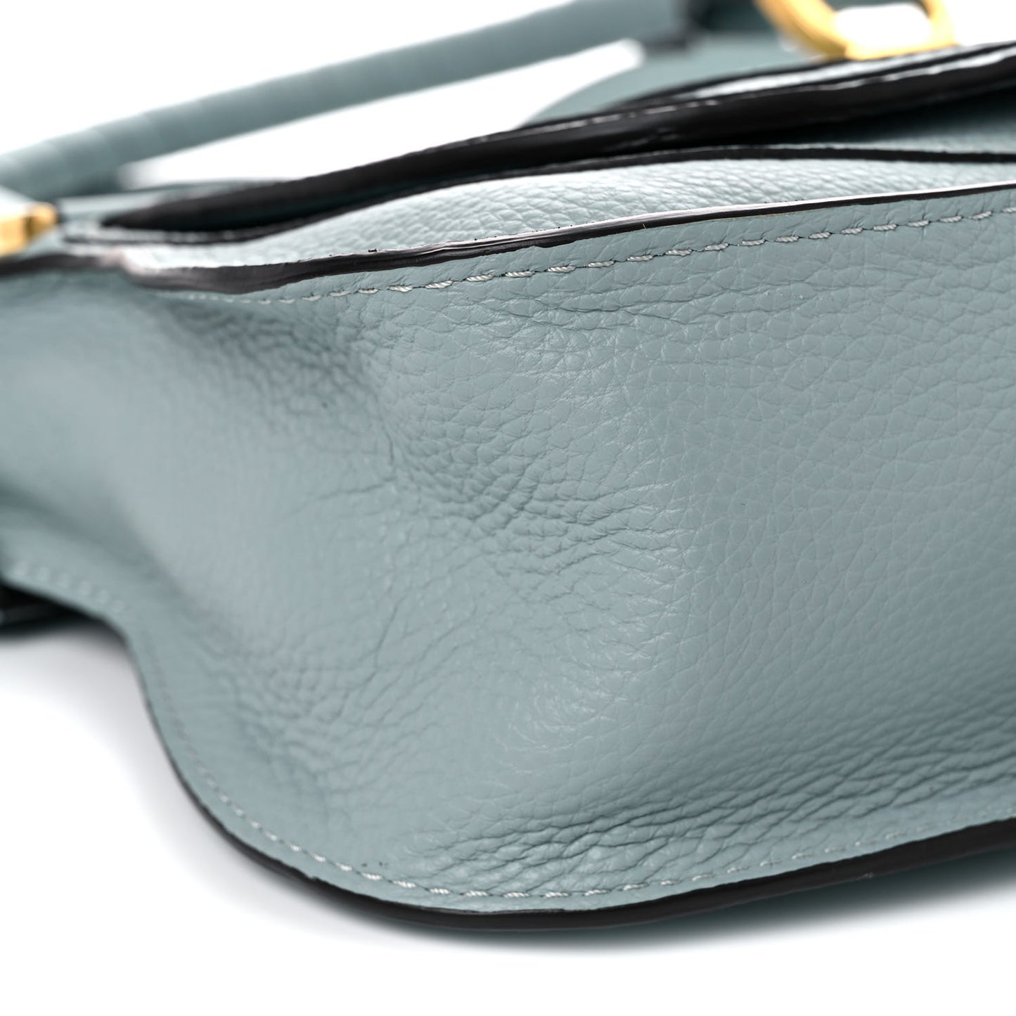 Calfskin Small Marcie Satchel Faded Blue