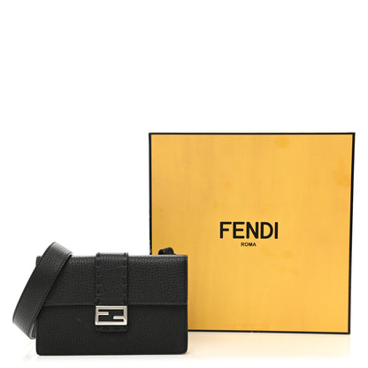 Fendi Cuoio Romano Selleria Baguette Belt Pouch Black 12 of 12