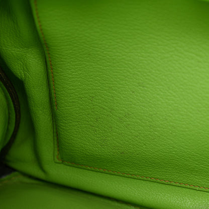 Hermes Taurillon Clemence Birkin 35 Vert Cru 10 of 13