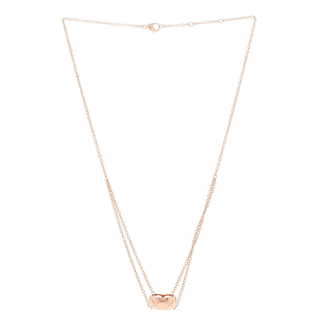 18K Beige Gold Coco Crush Pendant Necklace