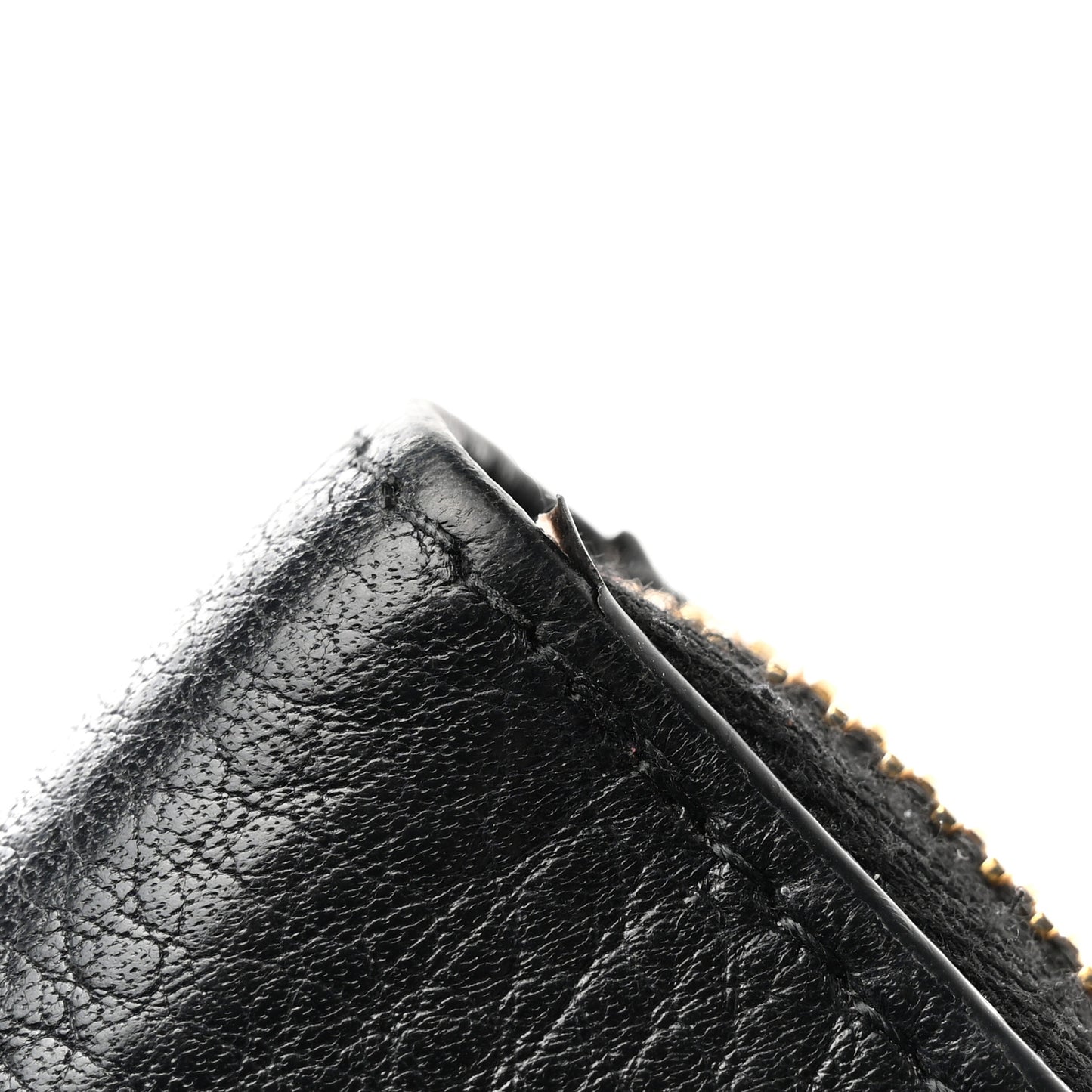 Daino Bi-Color Zip Around Wallet Black Fuoco