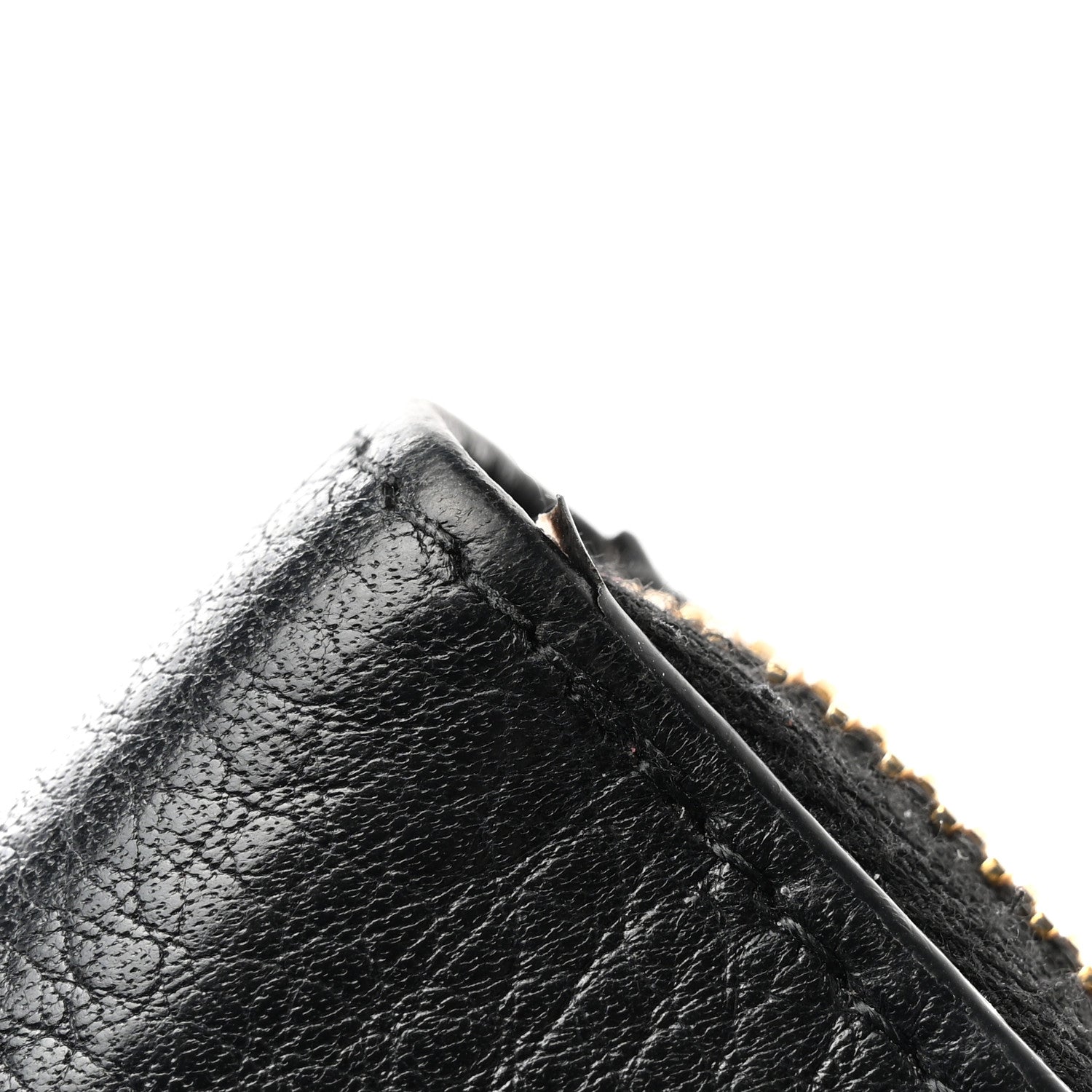 Prada Daino Bi-Color Zip Around Wallet Black Fuoco 7 of 14