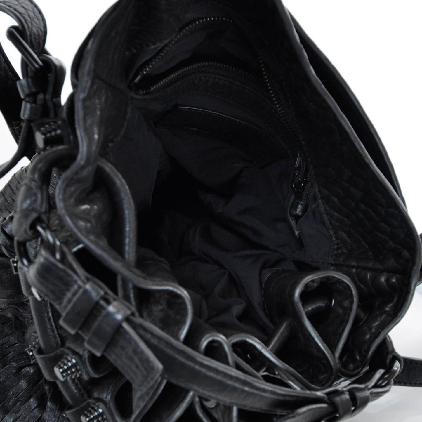 Leather Laser Cut Diego Black