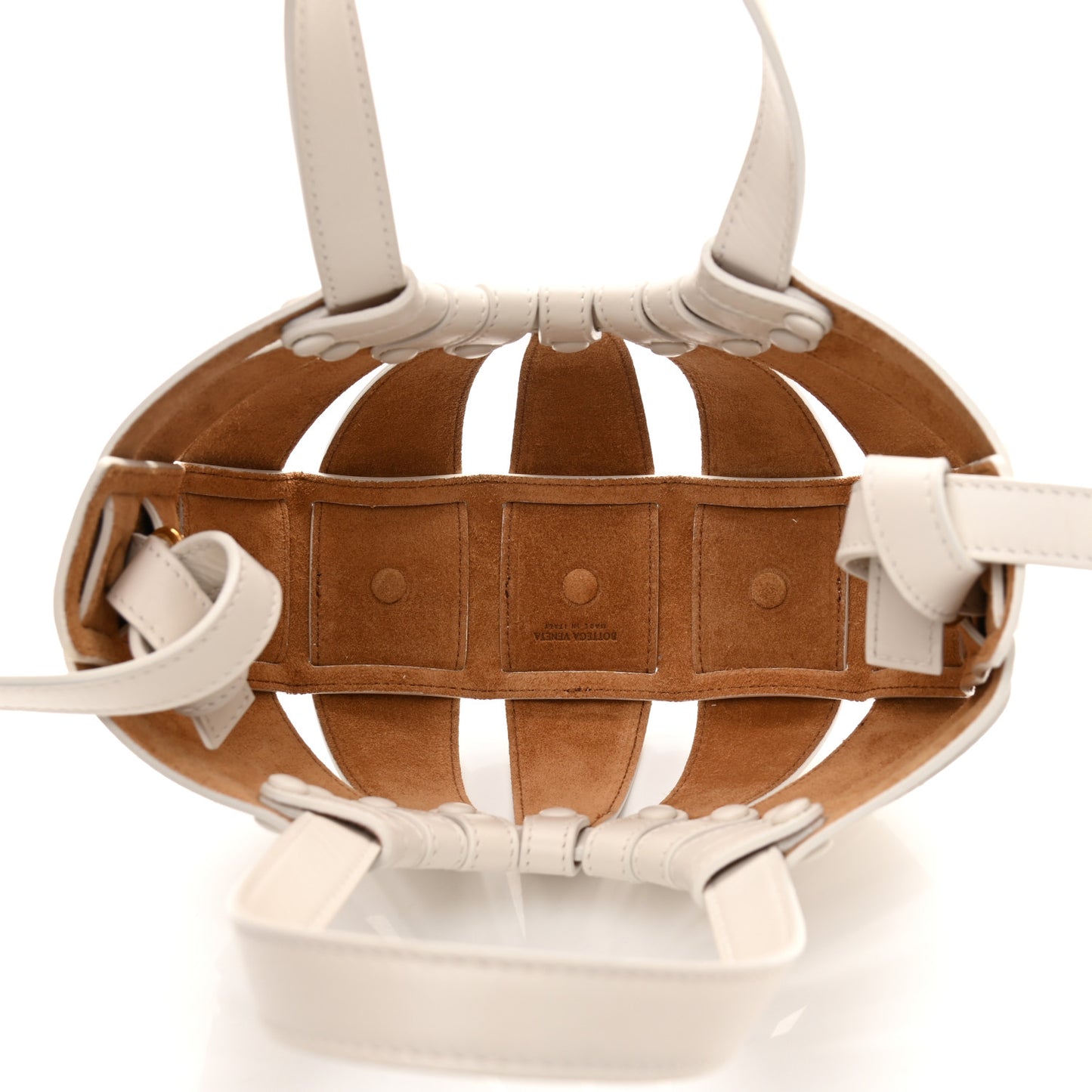 French Calfskin Small Shell White Frost