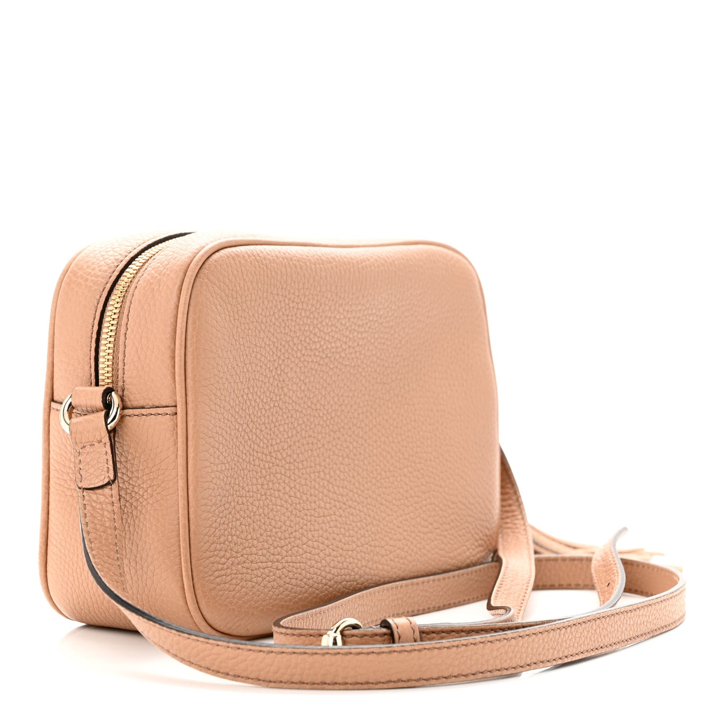 Pebbled Calfskin Small Soho Disco Bag Camelia