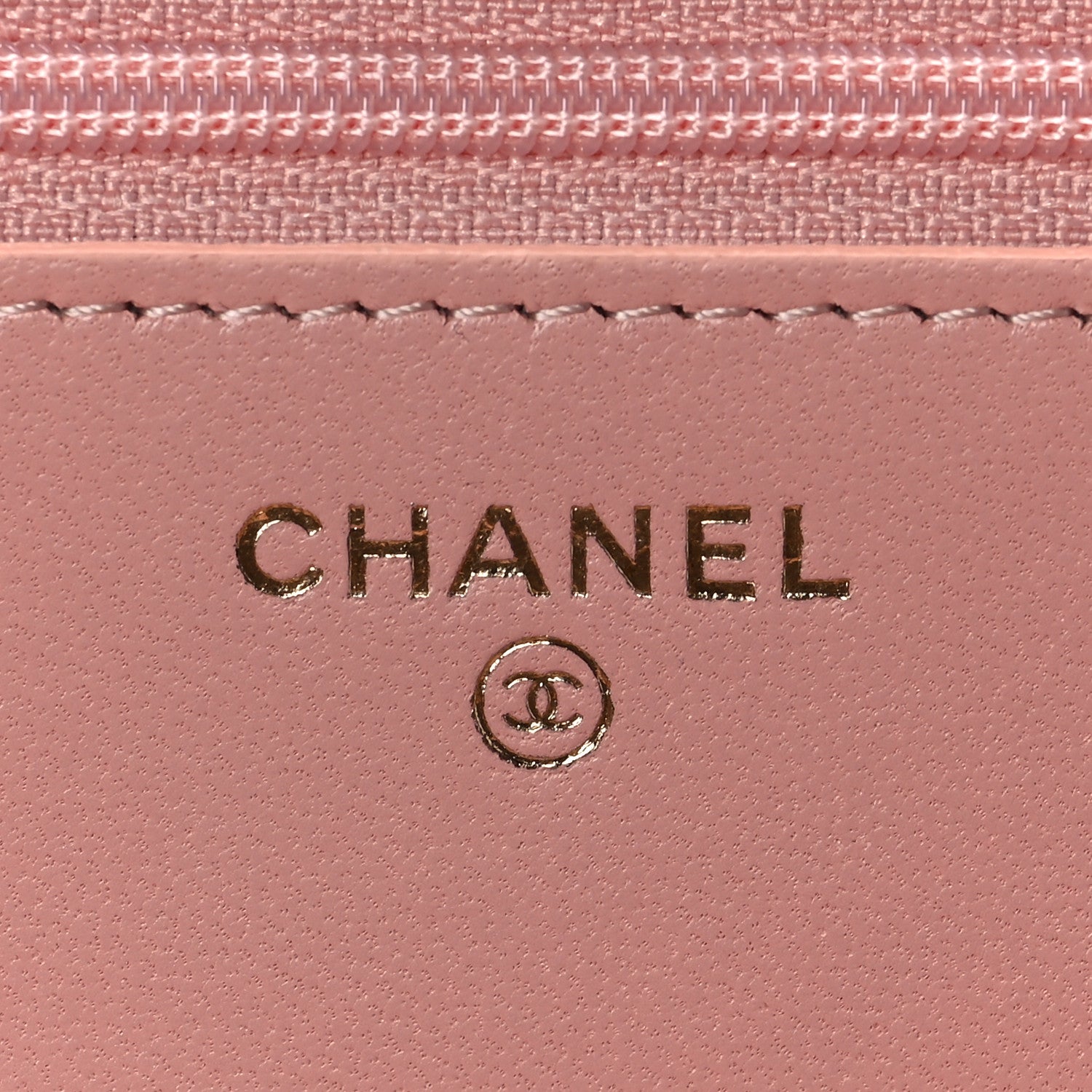 Chanel Lambskin Quilted Trendy CC Wallet On Chain WOC Pink 5 of 8