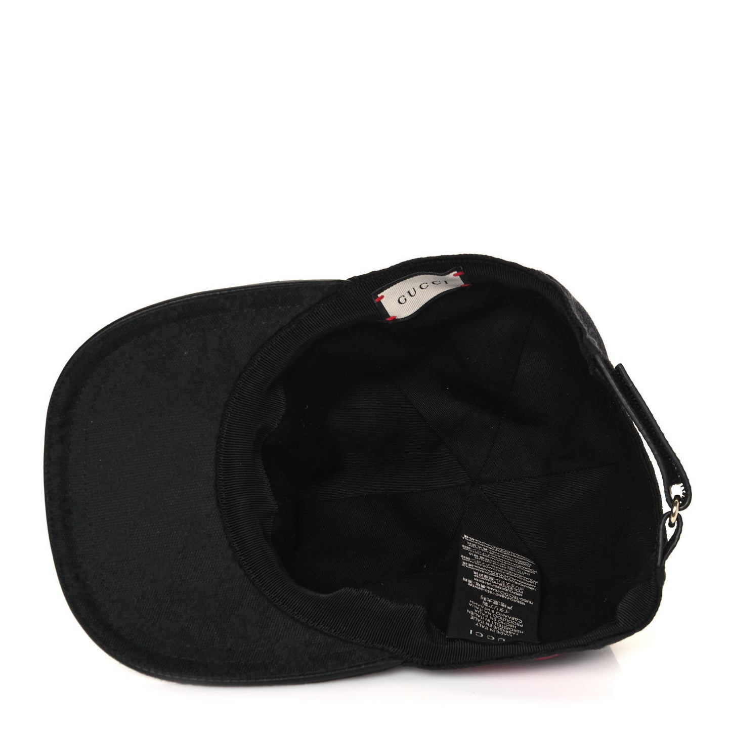 Monogram Web Baseball Hat S Black