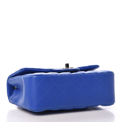 Chanel Lambskin Quilted Mini Rectangular Flap Blue 4 of 10