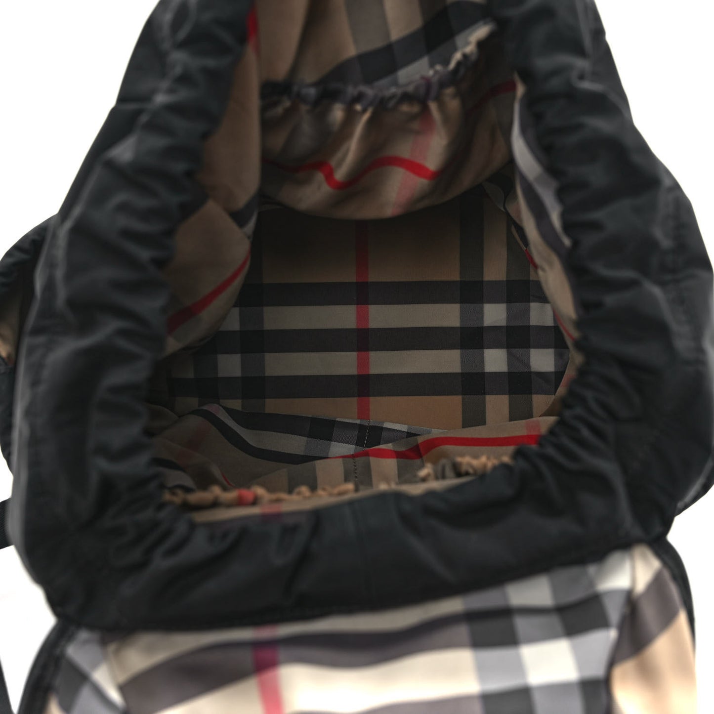 Nylon Grained Calfskin Watson Diaper Bag Black