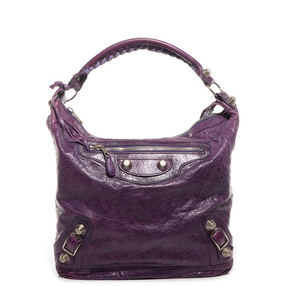 Balenciaga Agneau Giant 21 Silver Hardware Day Hobo Sapphire 1 of 12