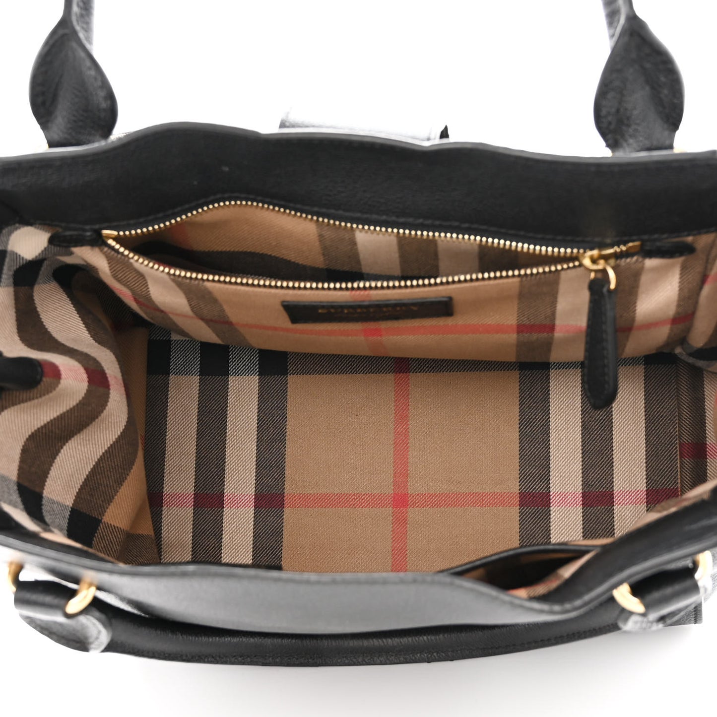 Soft Grain Calfskin Medium Buckle Tote Black