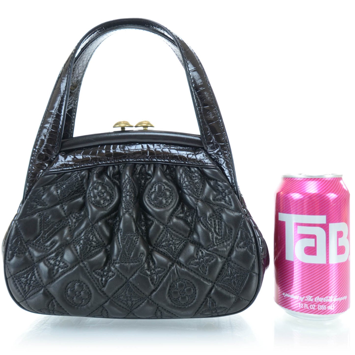 Alligator Vienna Sac Fermoir PM Black