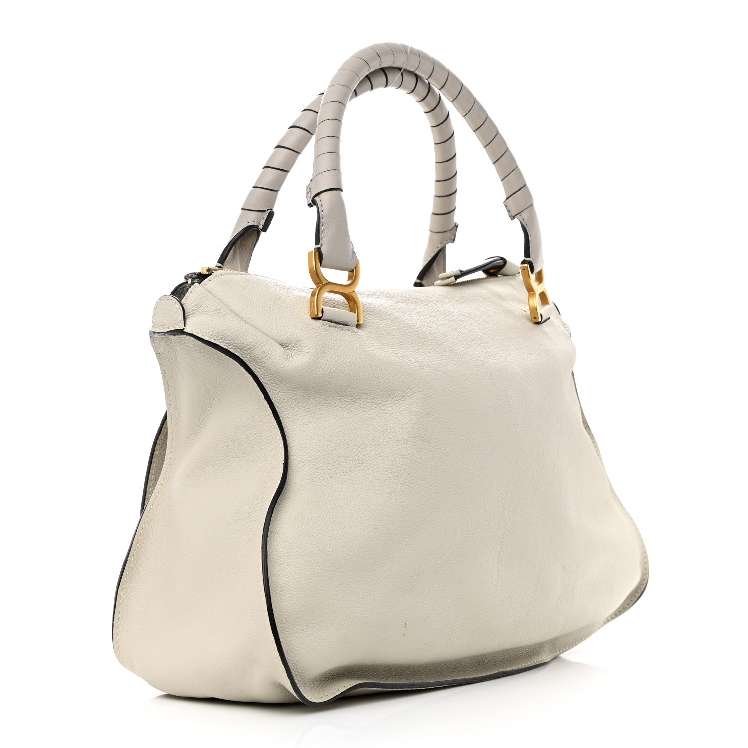 Chloe Calfskin Large Marcie Satchel Dove 3 of 15