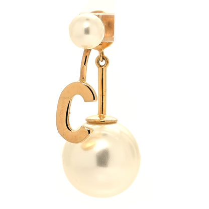 Christian Dior Pearl My ABCDior C Tribale Earring Gold 1 of 4