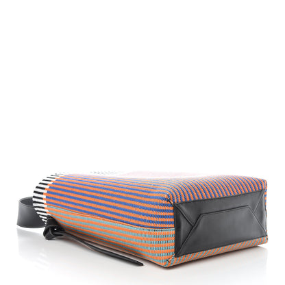 Celine Woven Canvas Small Twisted Cabas Multicolor 5 of 17