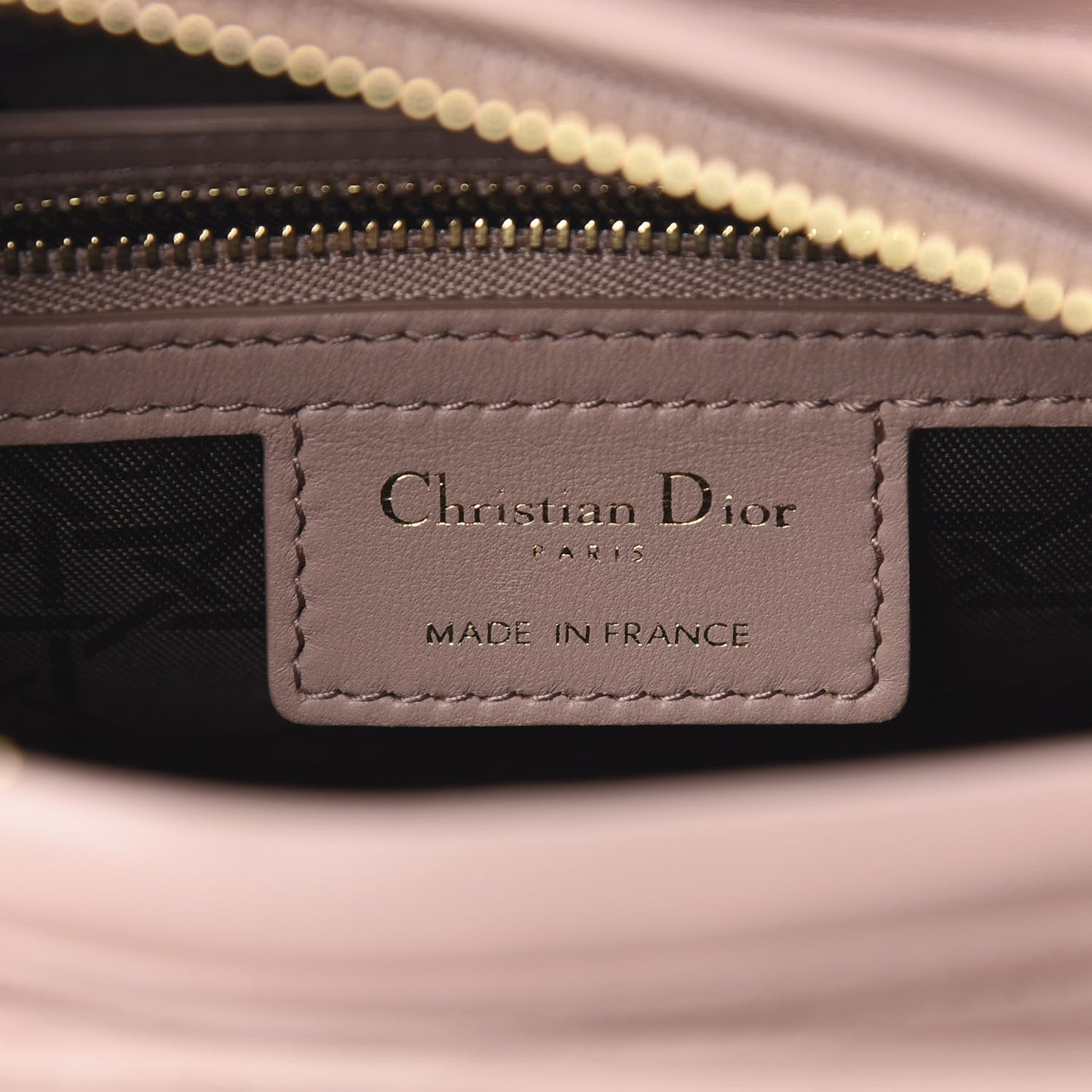 Lambskin Cannage Medium Lady Dior Bois de Rose