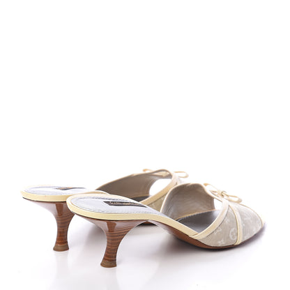 Louis Vuitton Mini Lin Kitten Heel Sandals 40 Dune 4 of 7