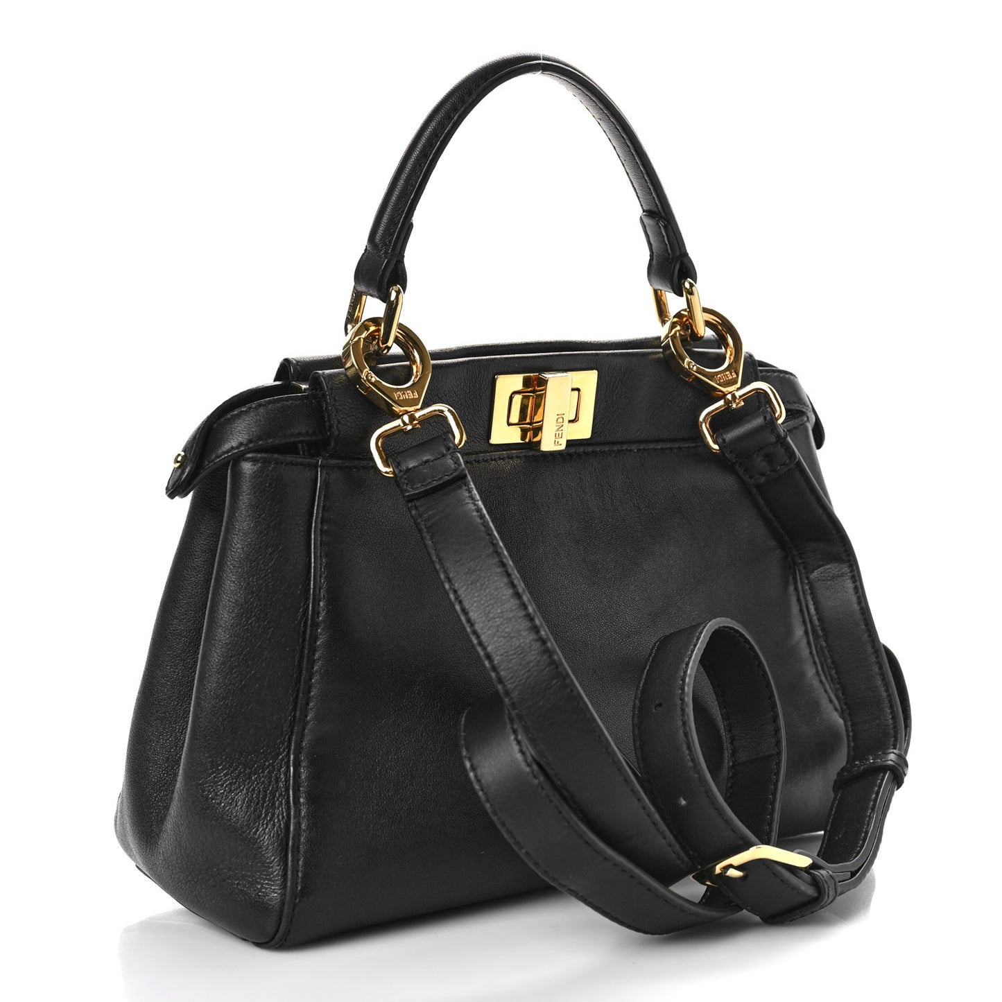 Nappa Mini Peekaboo Iconic Satchel Black