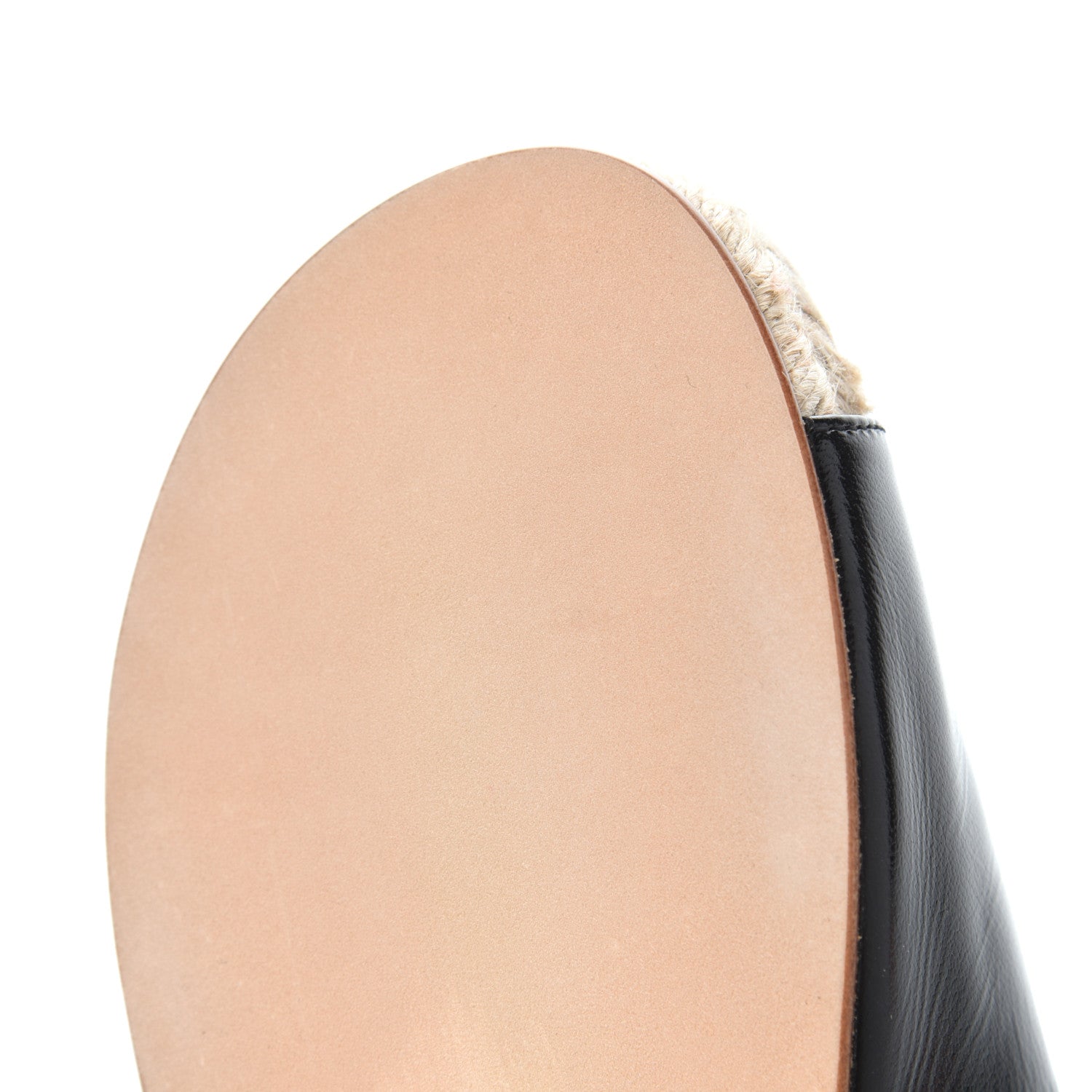 Chanel Patent Calfskin Crystal CC Espadrille Slip On Sandals 36 Black 10 of 12