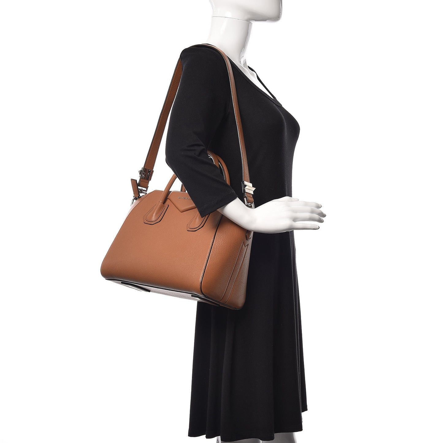 Sugar Goatskin Small Antigona Caramel