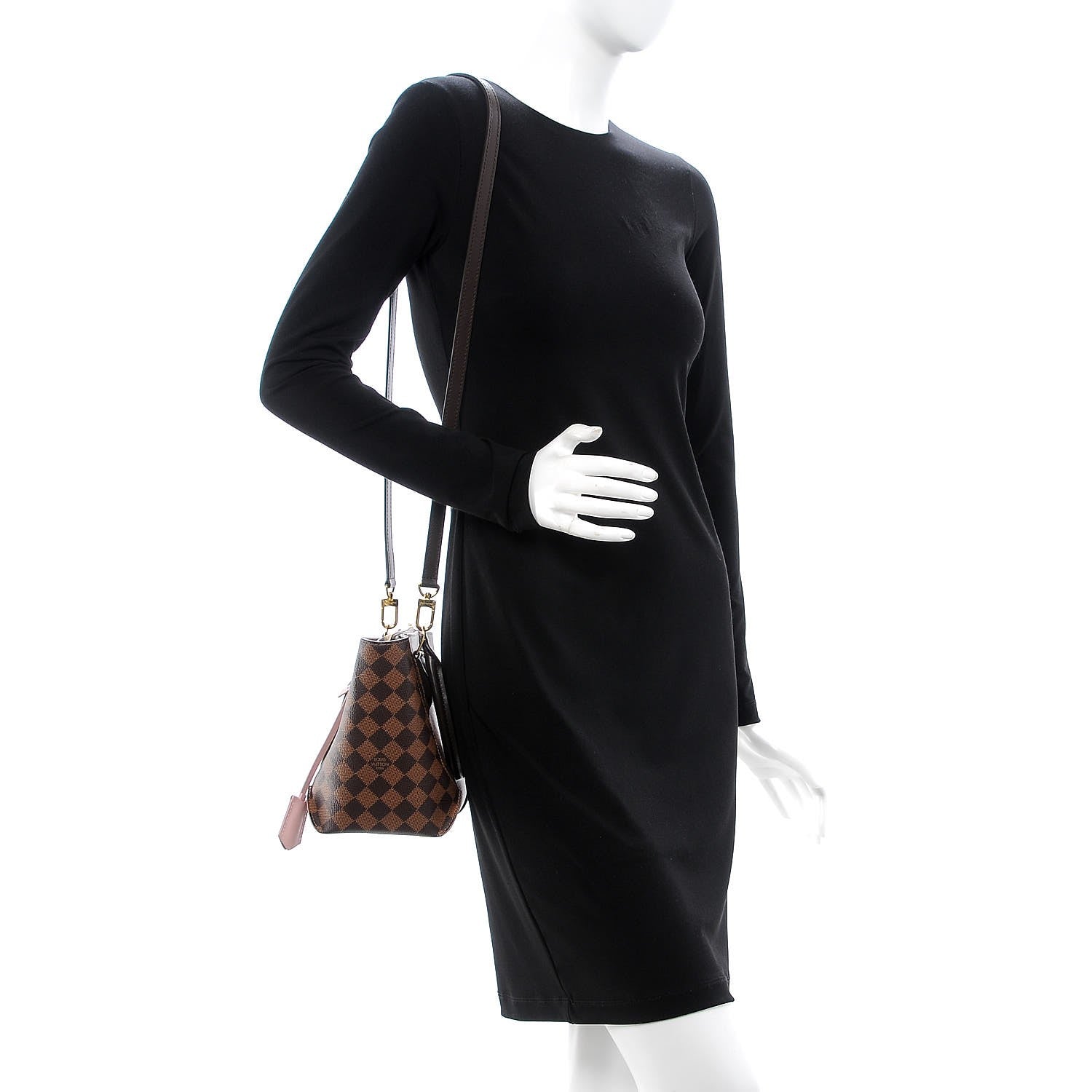 Louis Vuitton Damier Ebene Caissa Tote PM Rose Ballerine 2 of 7