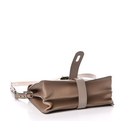 Chloe Shiny Grained Calfskin Medium Aby Day Shoulder Bag Motty Grey 4 of 12
