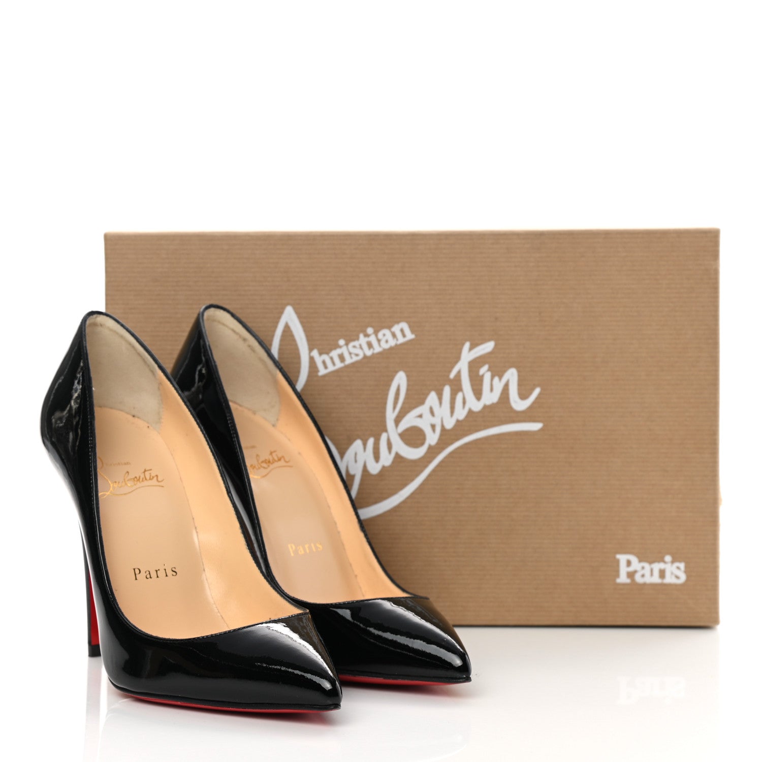 Christian Louboutin Patent Pigalle Follies 100 Pumps 35 Black 13 of 13
