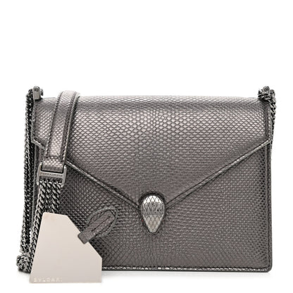Bulgari Metallic Karung Serpenti Forever Shoulder Bag Silver 1 of 11