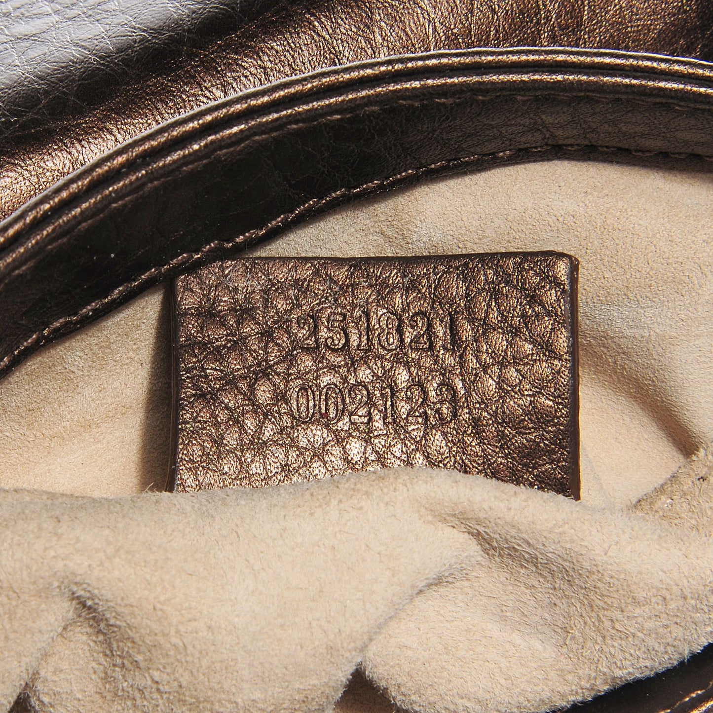 Metallic Pebbled Calfskin Small 1973 Chain Shoulder Bag Winter Leaf