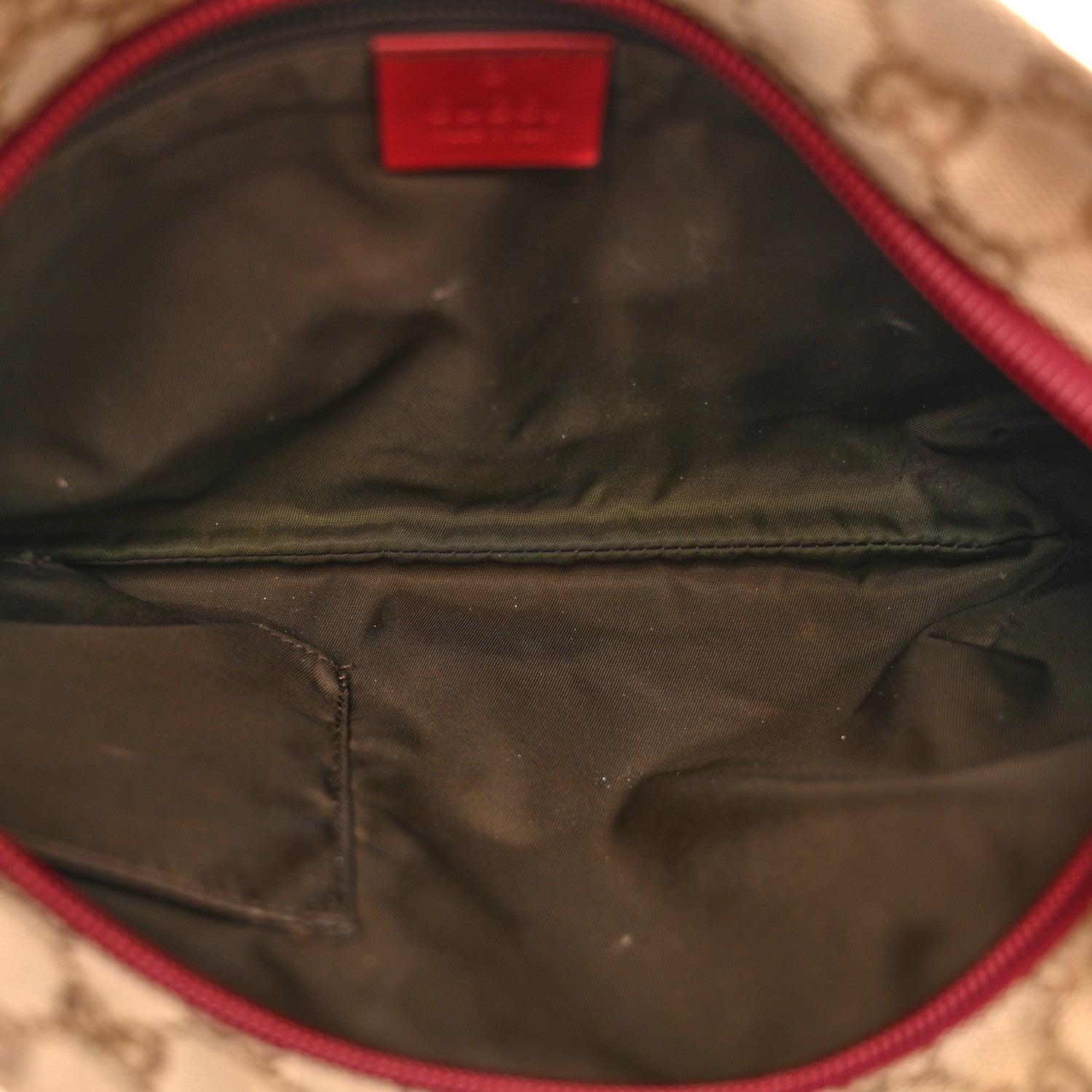 Gucci Monogram Web Small Flat Messenger Crossbody Pink Gold 5 of 14