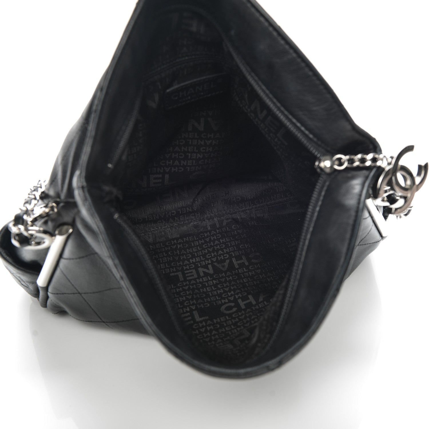 Chanel Lambskin Stitched Medium Ultimate Soft Tote Black 5 of 7