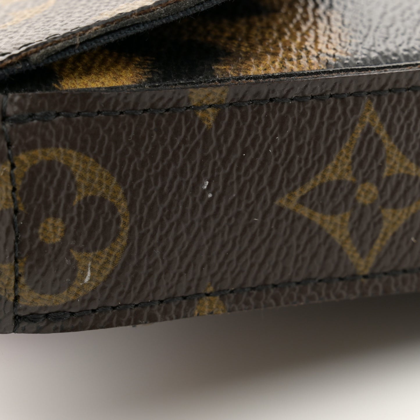 Monogram Animal Print Pochette Felicie Chain Wallet