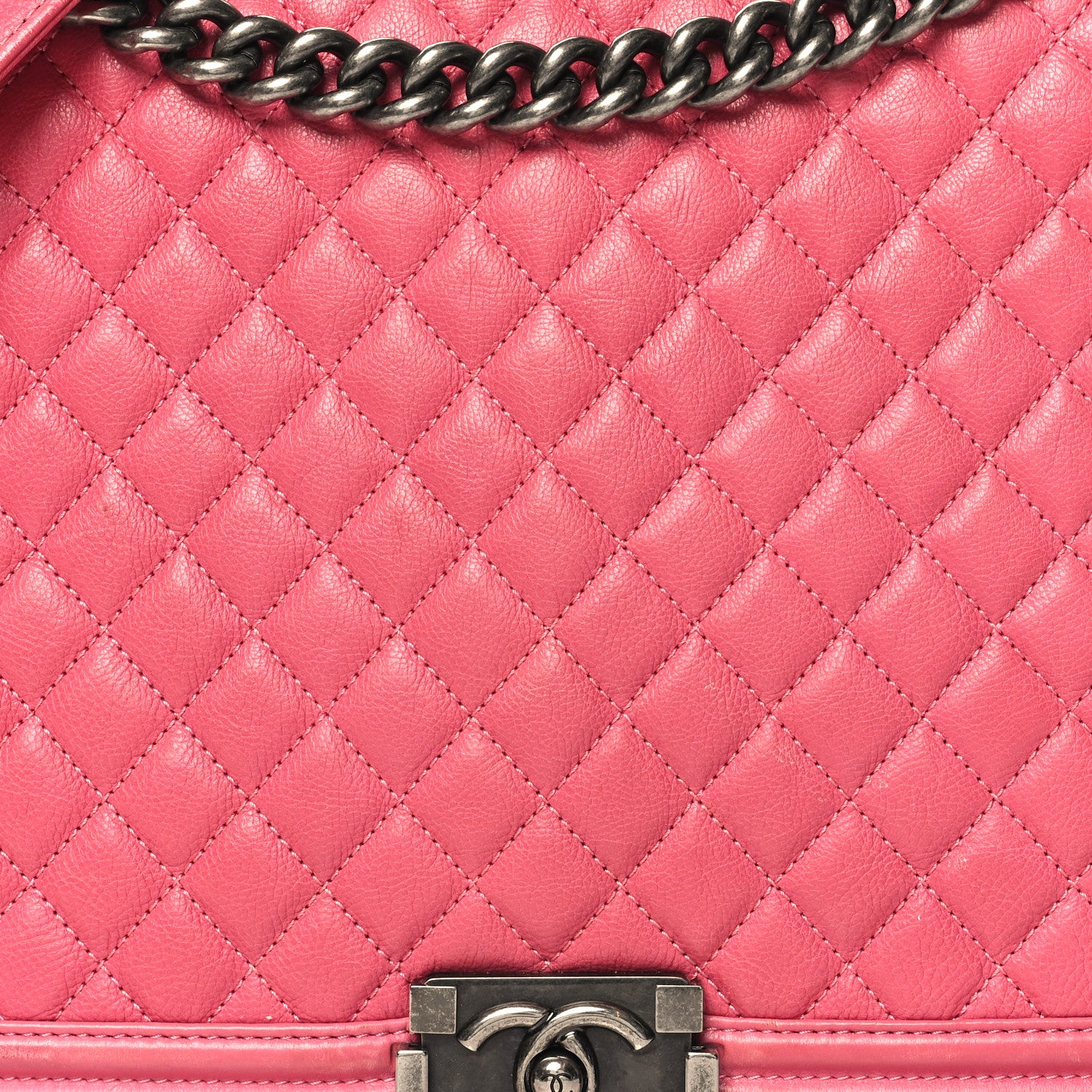 Chanel Calfskin Quilted Large Boy Flap Pink 8 of 15