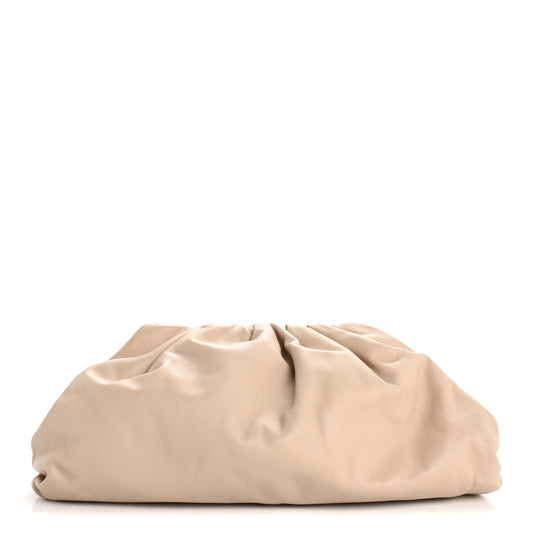 Smooth Butter Calf The Pouch Oversized Clutch Plaster
