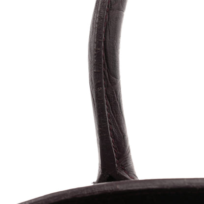 Saint Laurent Calfskin Crocodile Embossed Small Sac de Jour Wine 15 of 15