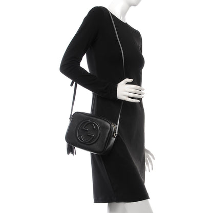 Gucci Pebbled Calfskin Small Soho Disco Bag Black 2 of 7