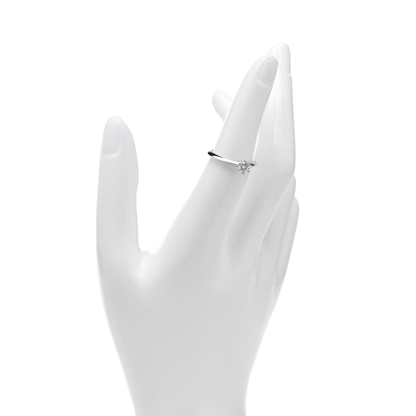 Platinum Diamond .34ct Solitaire Engagement Ring 51 5.75