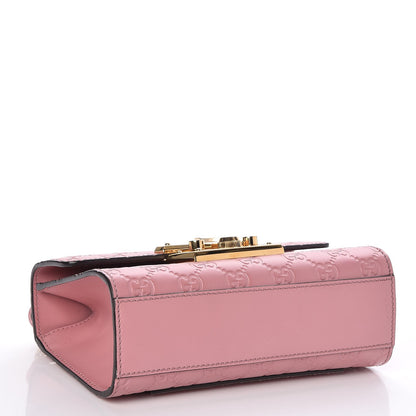 Gucci Guccissima Small Padlock Shoulder Bag Rose Baby Candy 5 of 9