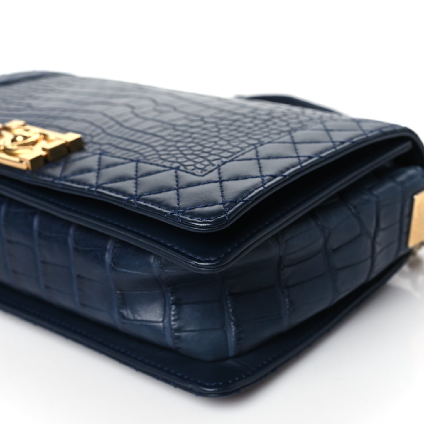 Alligator Medium Boy Flap Navy