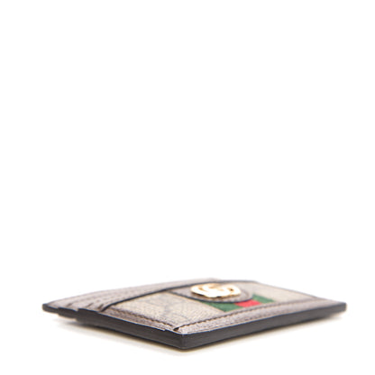 Gucci GG Supreme Monogram Ophidia Card Holder Brown 3 of 6