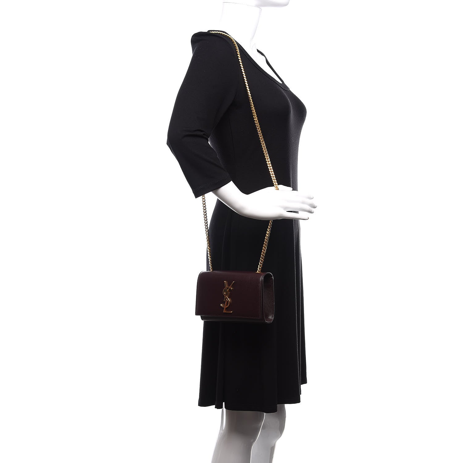 Saint Laurent Grain De Poudre Small Monogram Kate Satchel Armarena 2 of 9