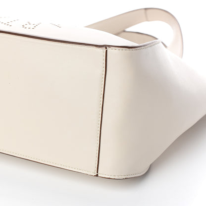 Stella McCartney Eco Alter Nappa Perforated Crossbody Tote White 9 of 10