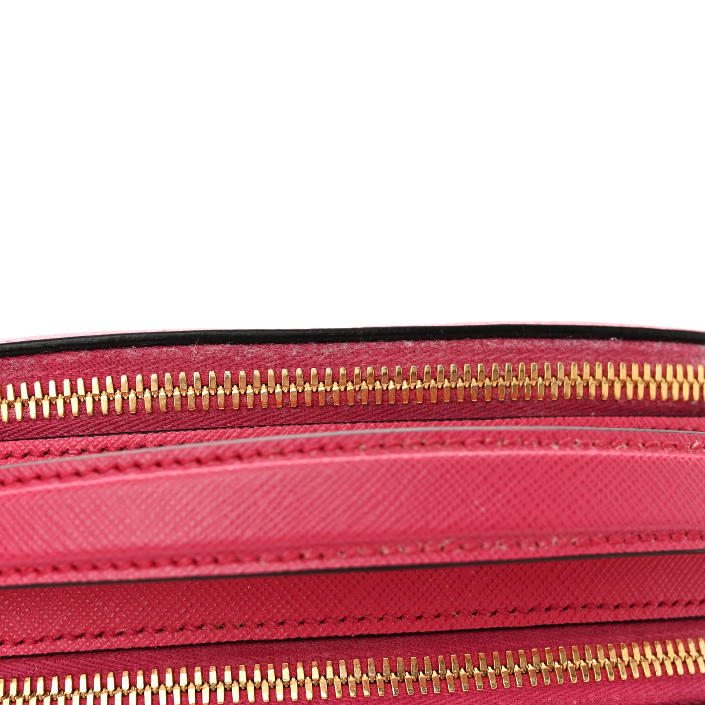 Saffiano Lux Odette Crossbody Magenta