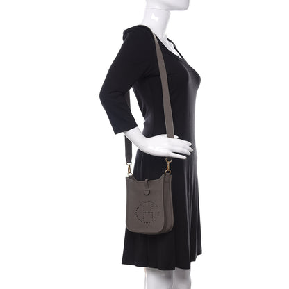 Hermes Taurillon Clemence Evelyne TPM Etain 2 of 11